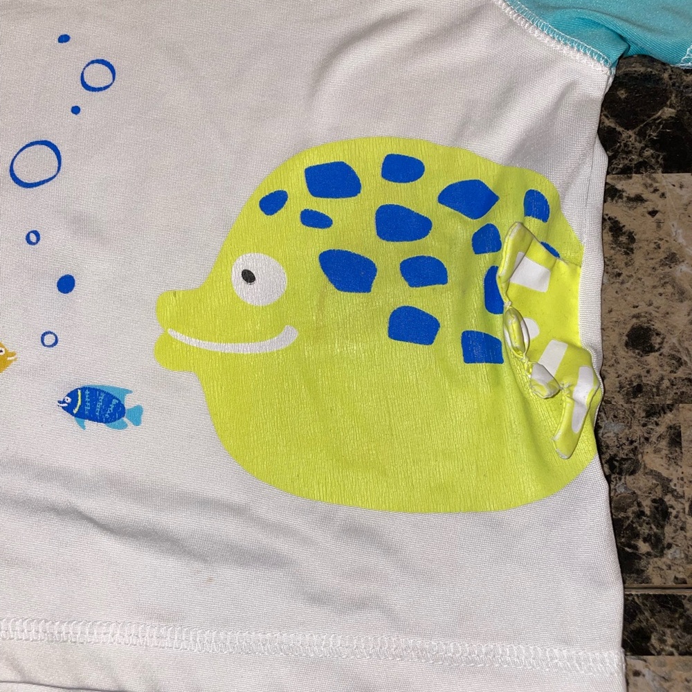 Wippette Toddler Swim Trunks & Rash Guard 24 Months🐠🐟 - Picture 6 of 10